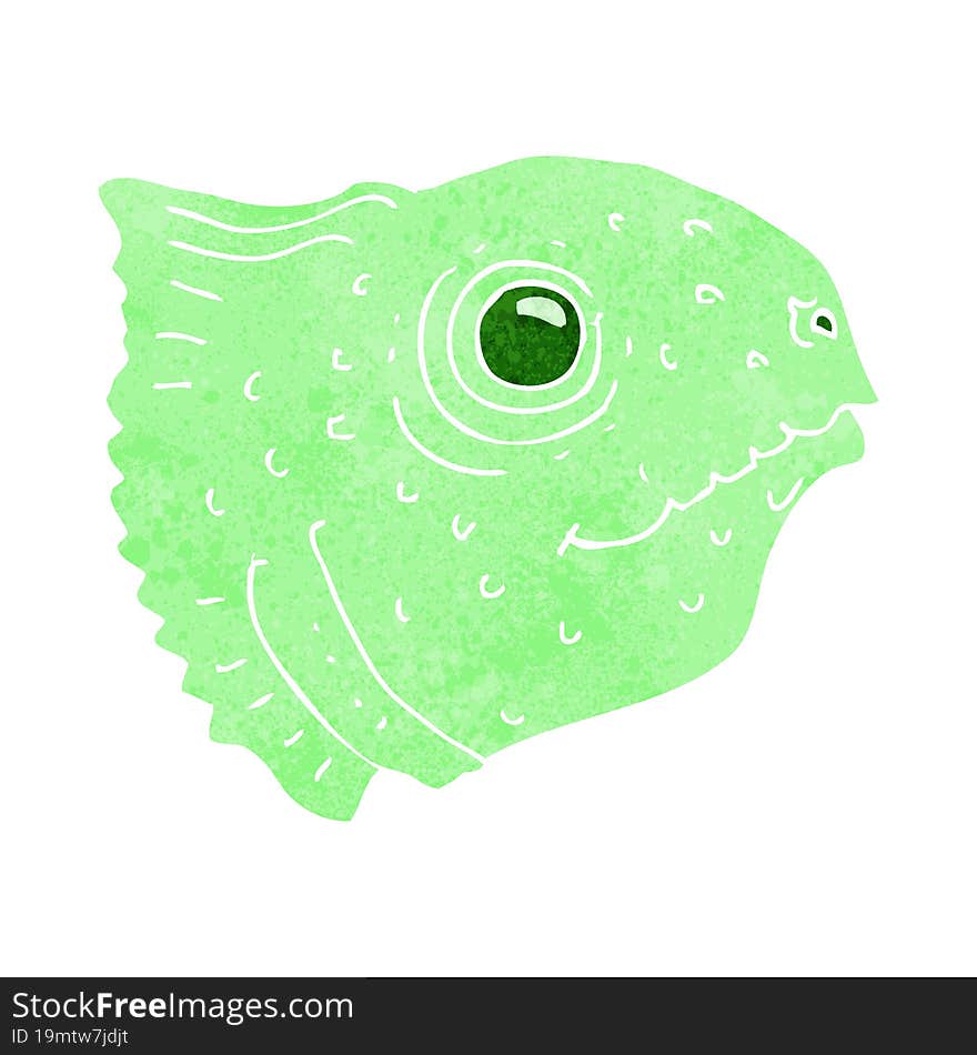 cartoon fish head