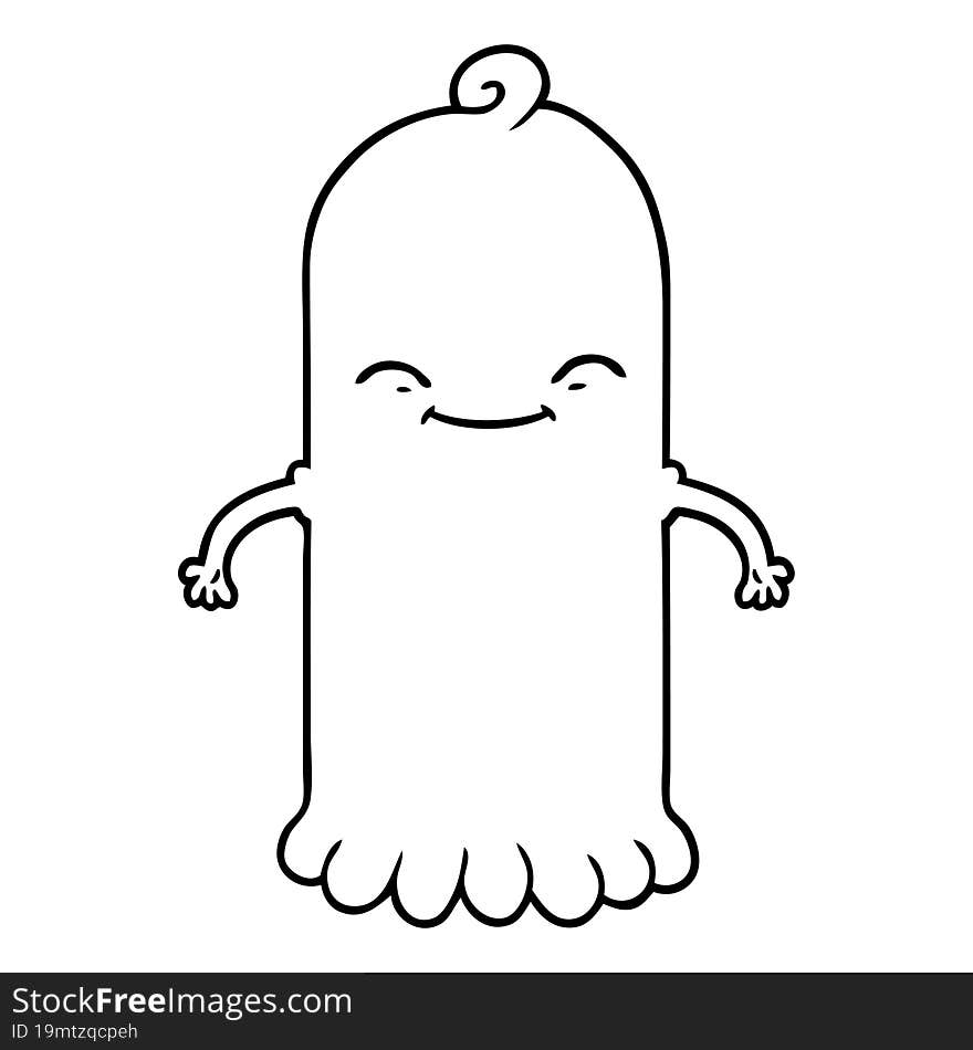 cartoon ghost. cartoon ghost