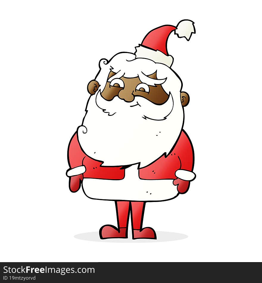 cartoon santa claus