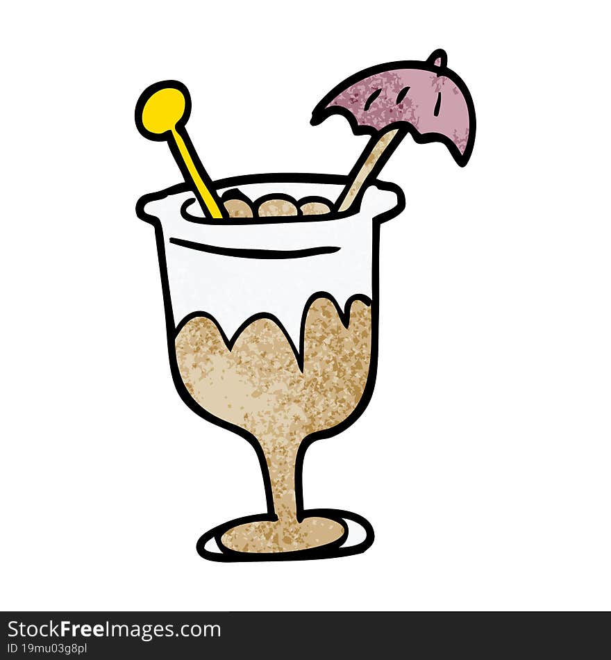 cartoon doodle cocktail