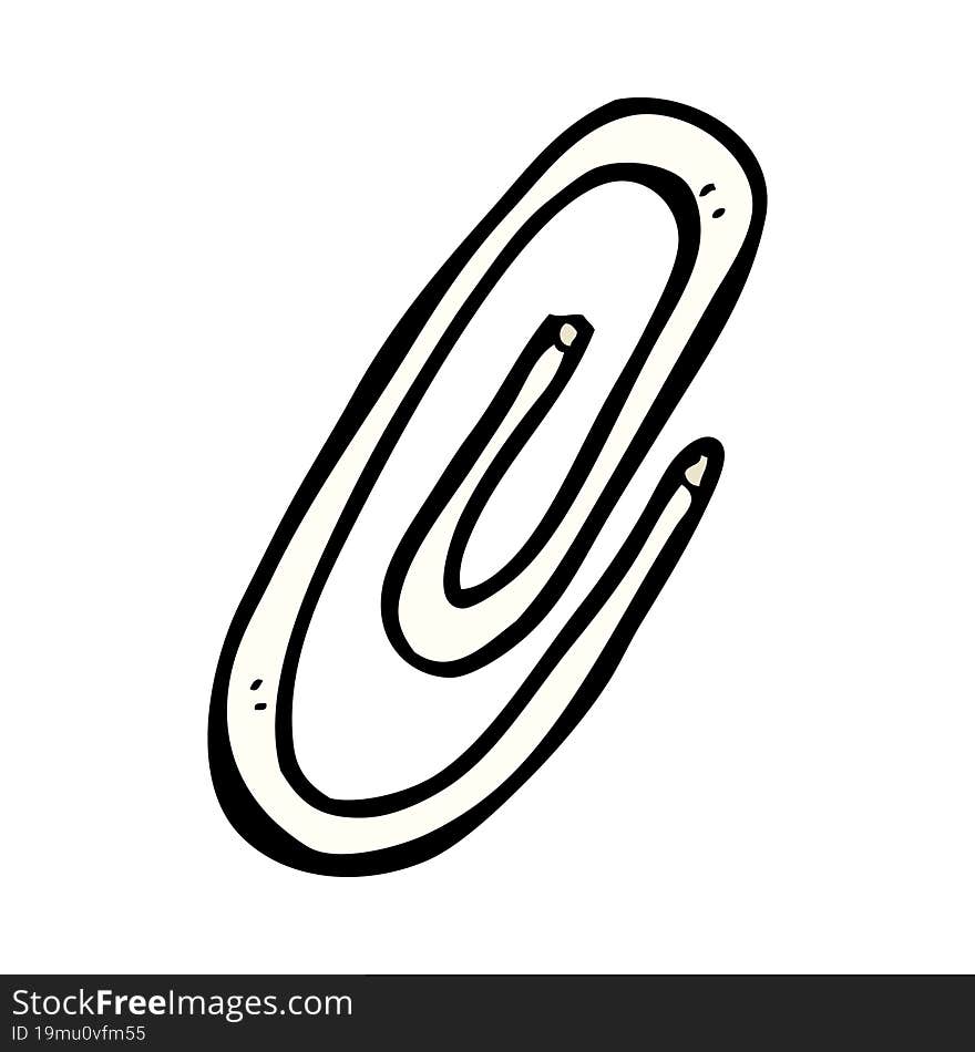 cartoon paperclip