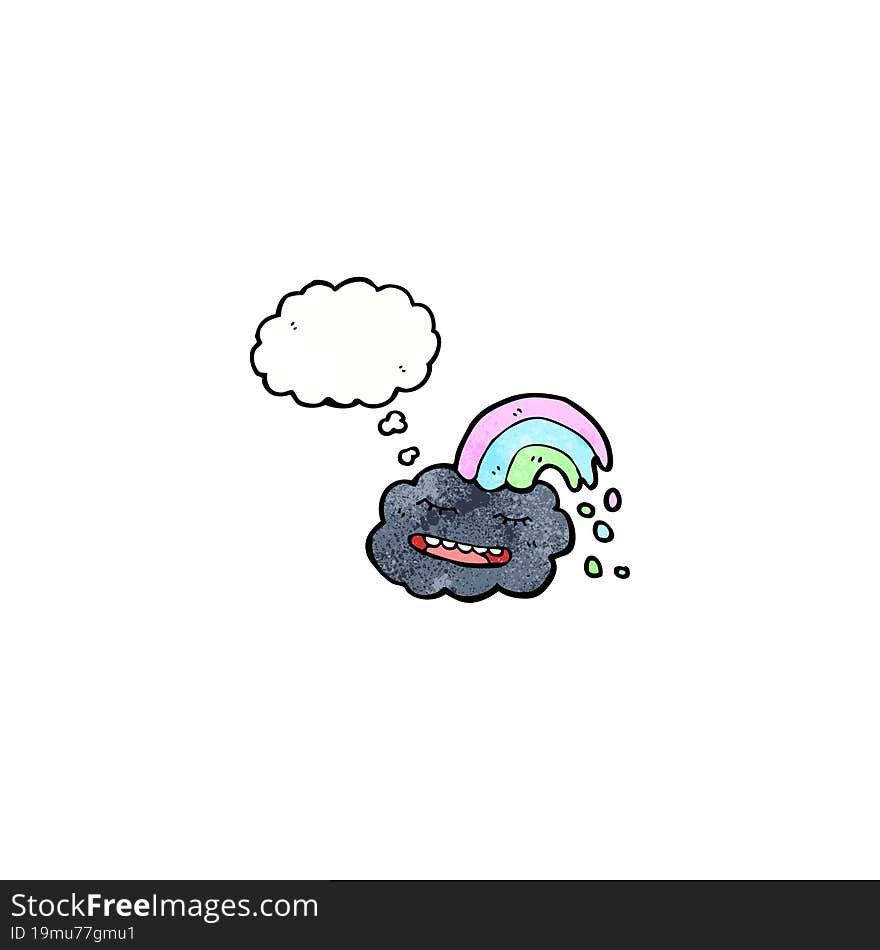 cloud with thought bubble