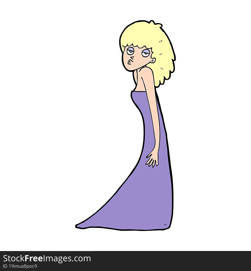 cartoon woman pulling photo face