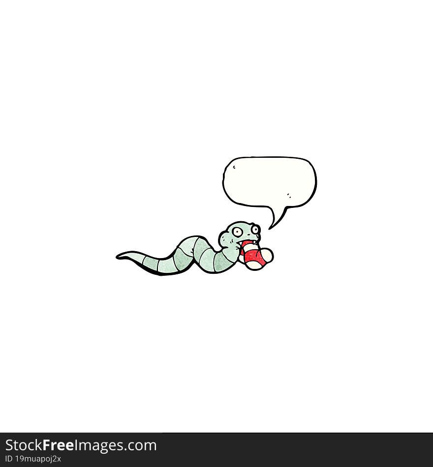 cartoon hungry snake