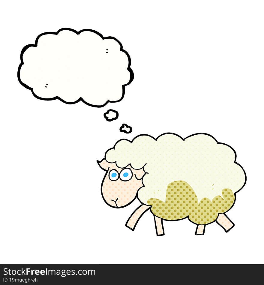 thought bubble cartoon muddy sheep