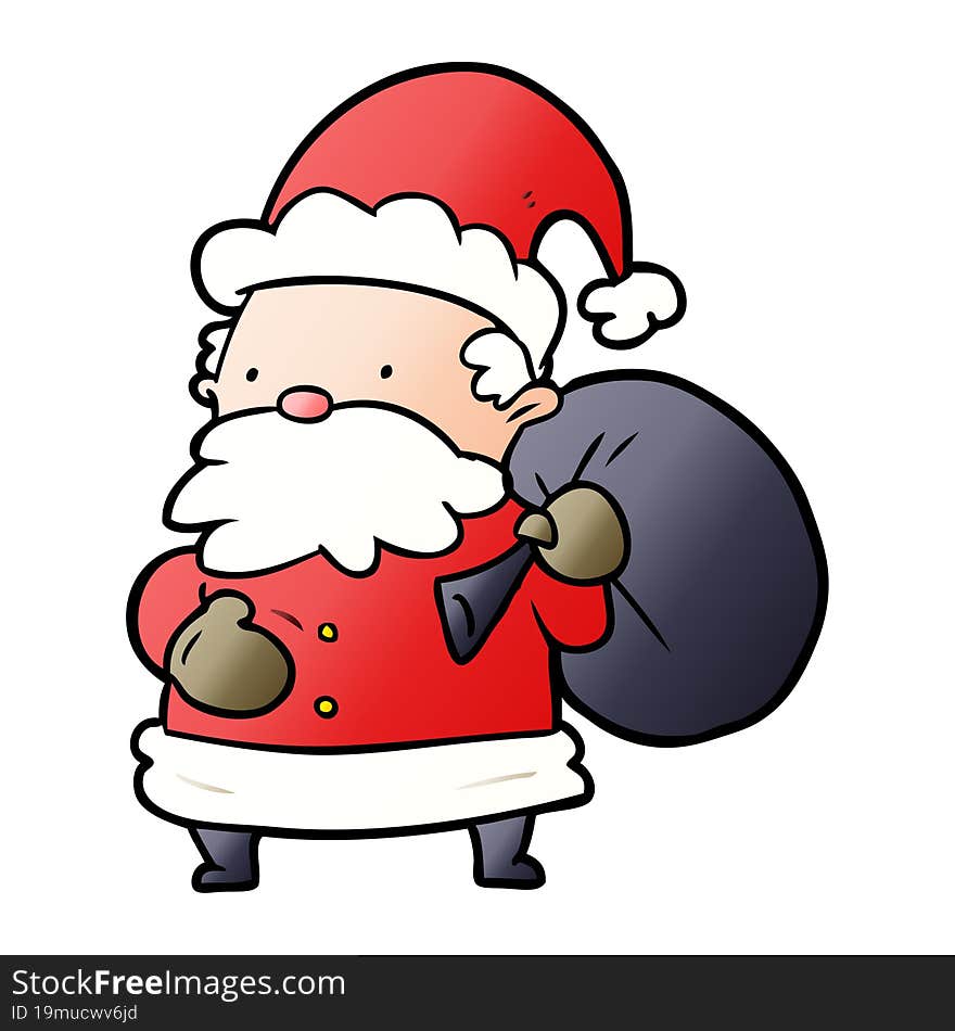 cartoon santa claus. cartoon santa claus