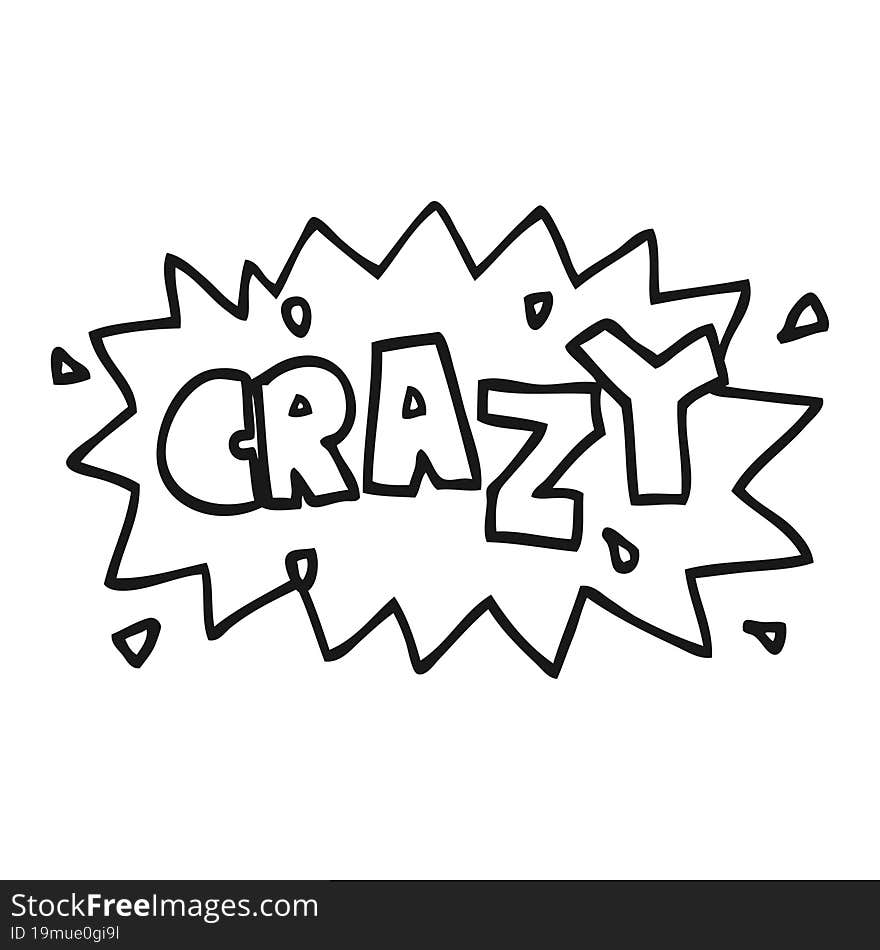 cartoon word crazy