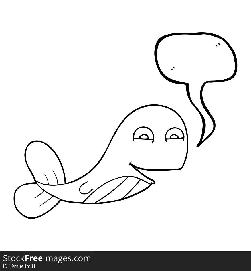 speech bubble cartoon whale