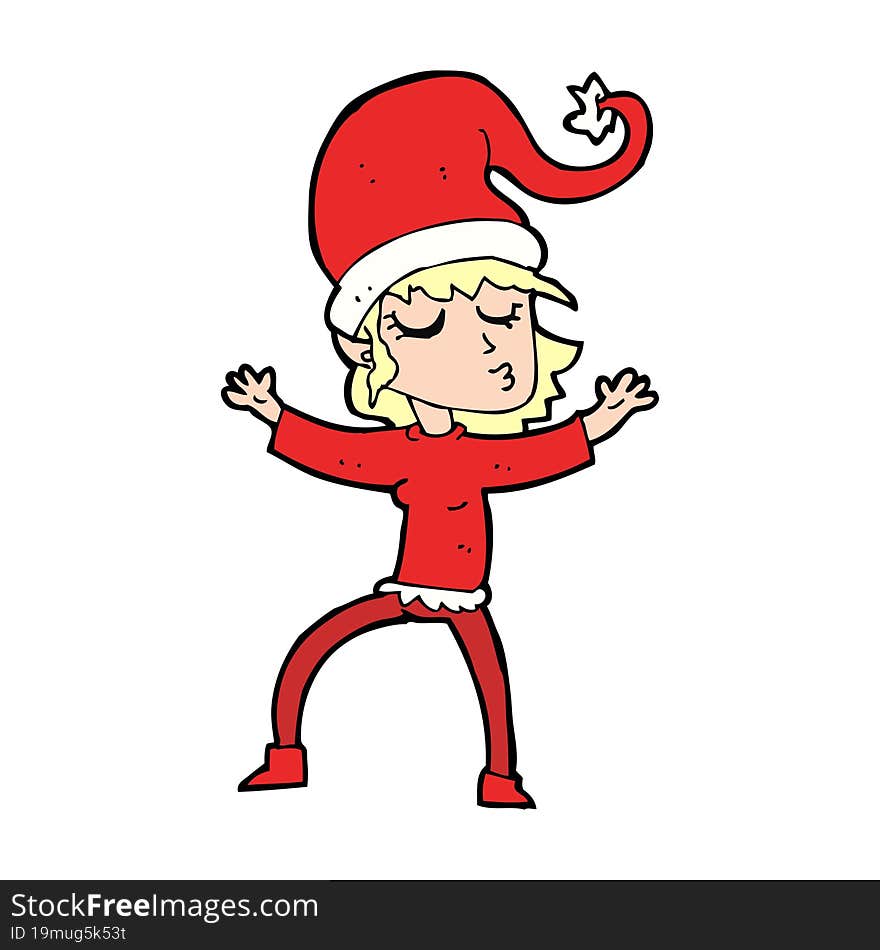 santa s helper cartoon