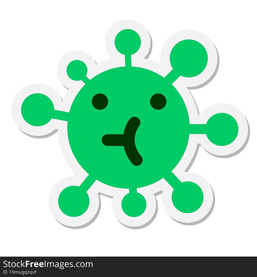 simple virus sticker