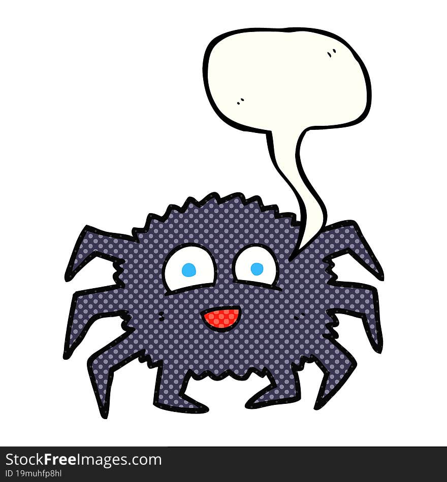 comic book speech bubble cartoon spider