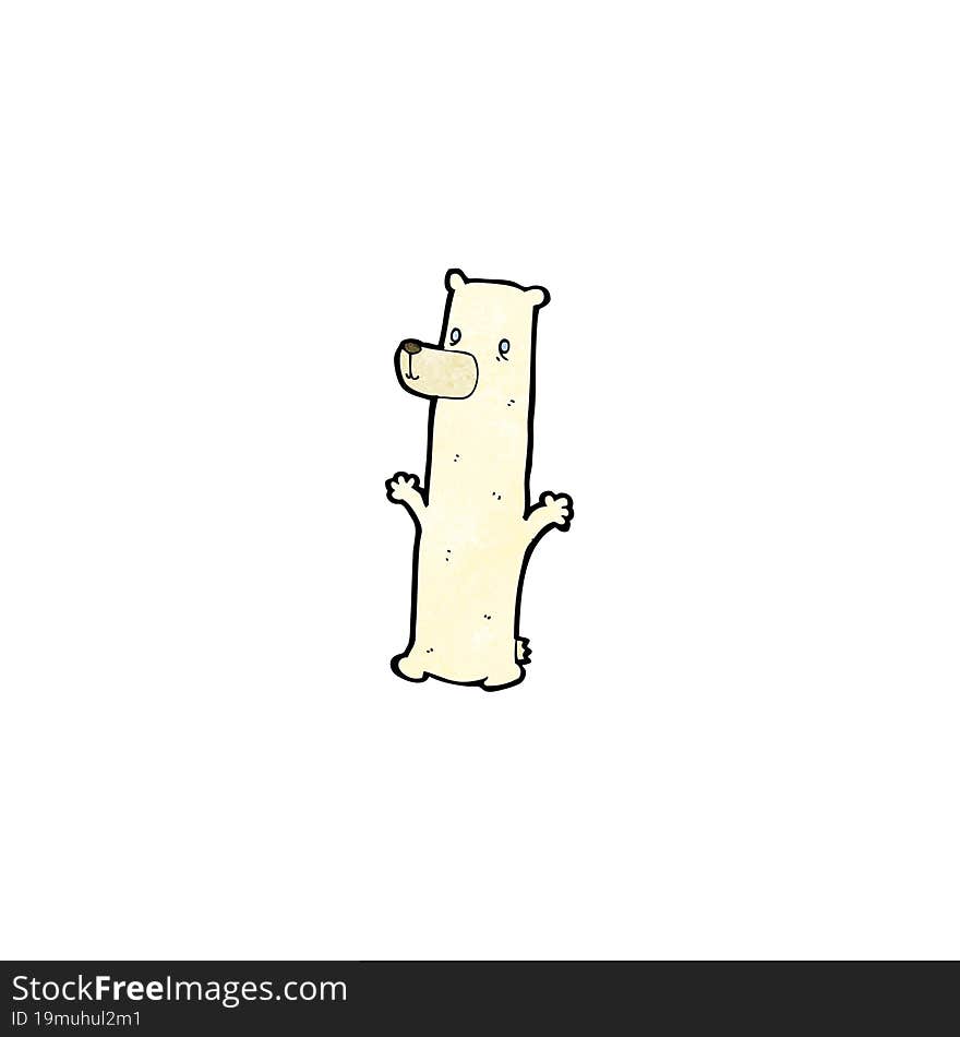 funny cartoon polar bear