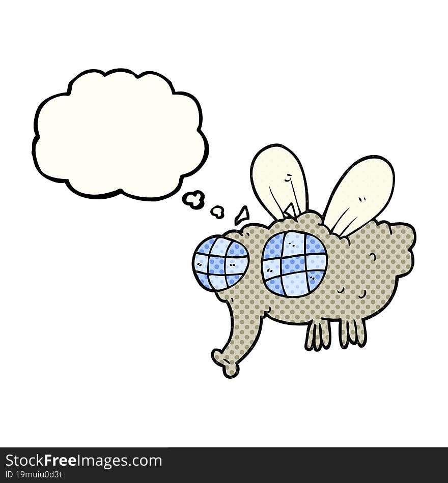 thought bubble cartoon fly