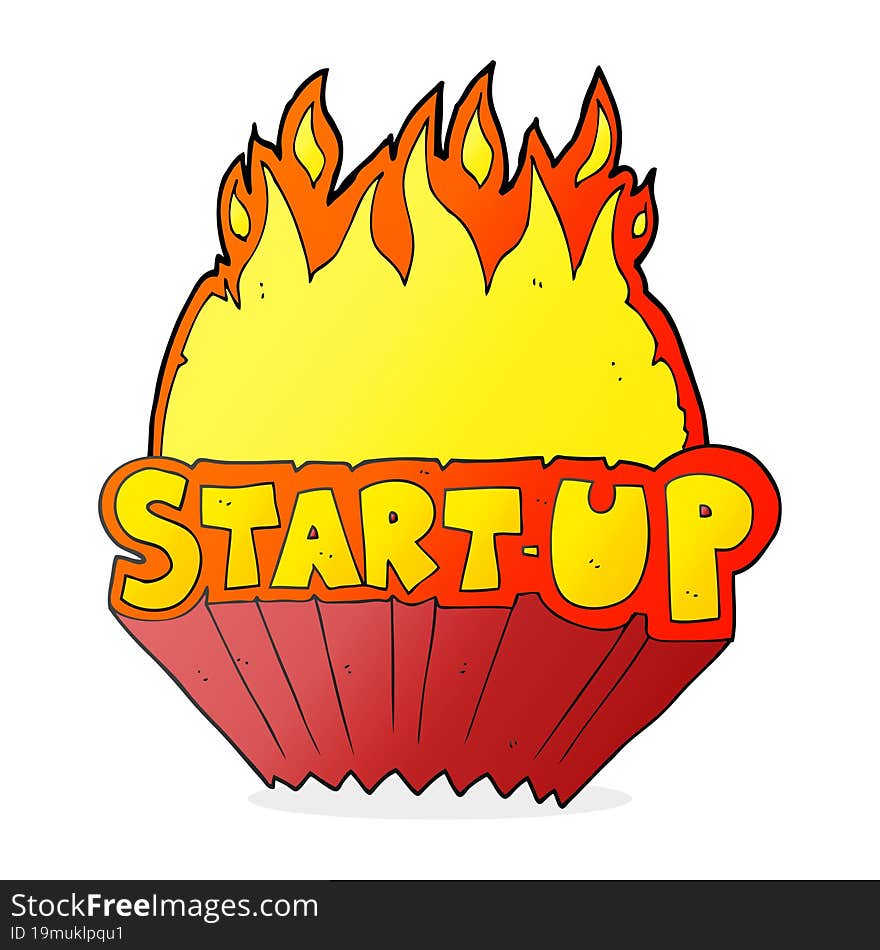 Cartoon Startup Symbol