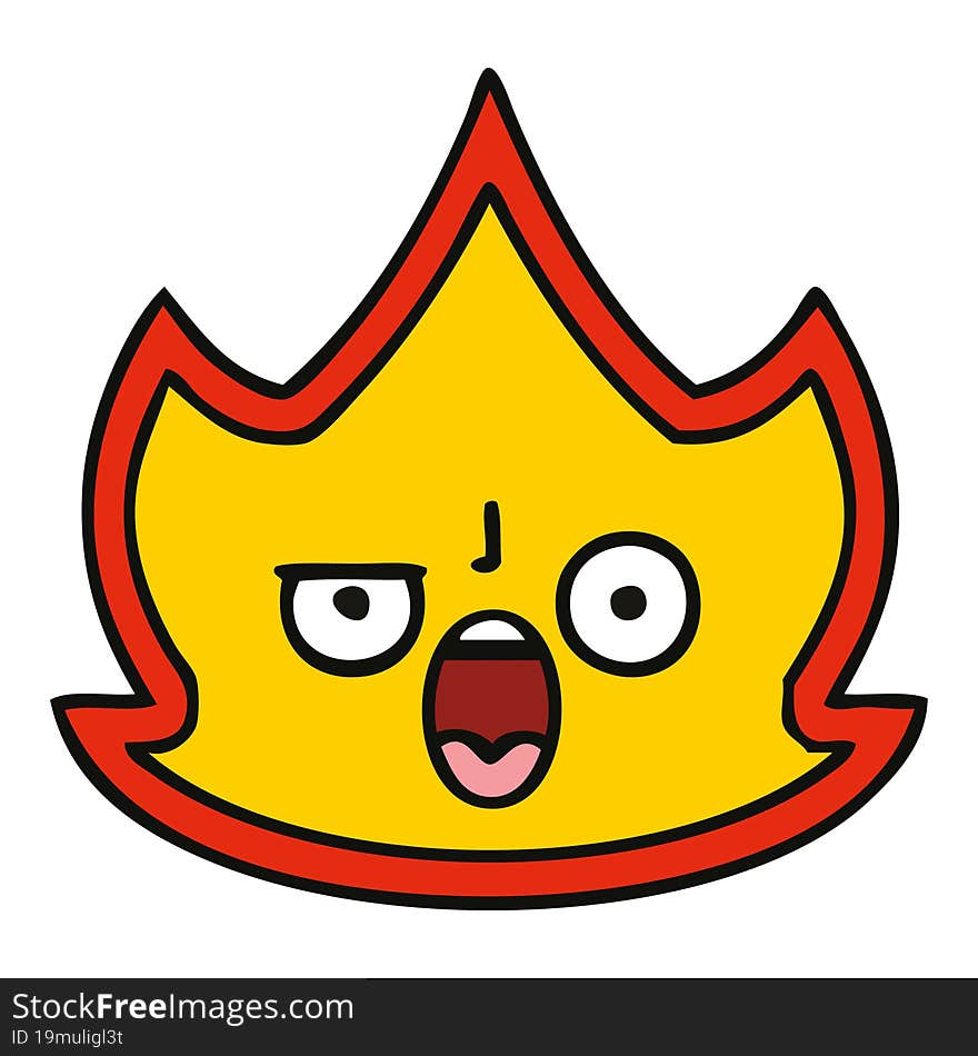 cute cartoon fire