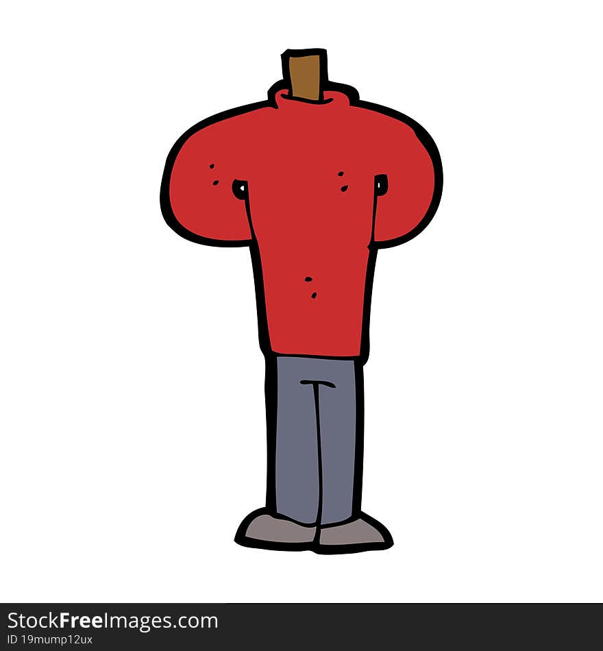 cartoon body standing still  (mix and match cartoons or add own photos