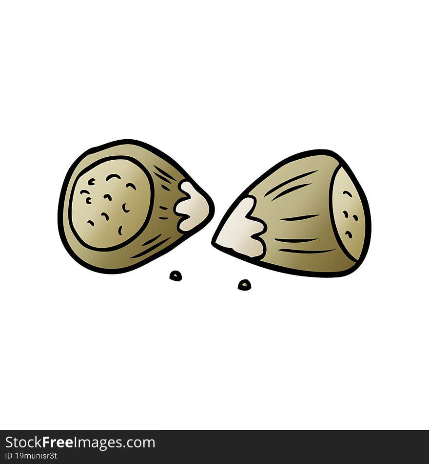 cartoon hazelnuts. cartoon hazelnuts