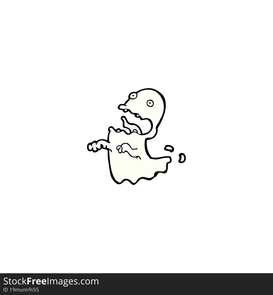 cartoon spooky ghost