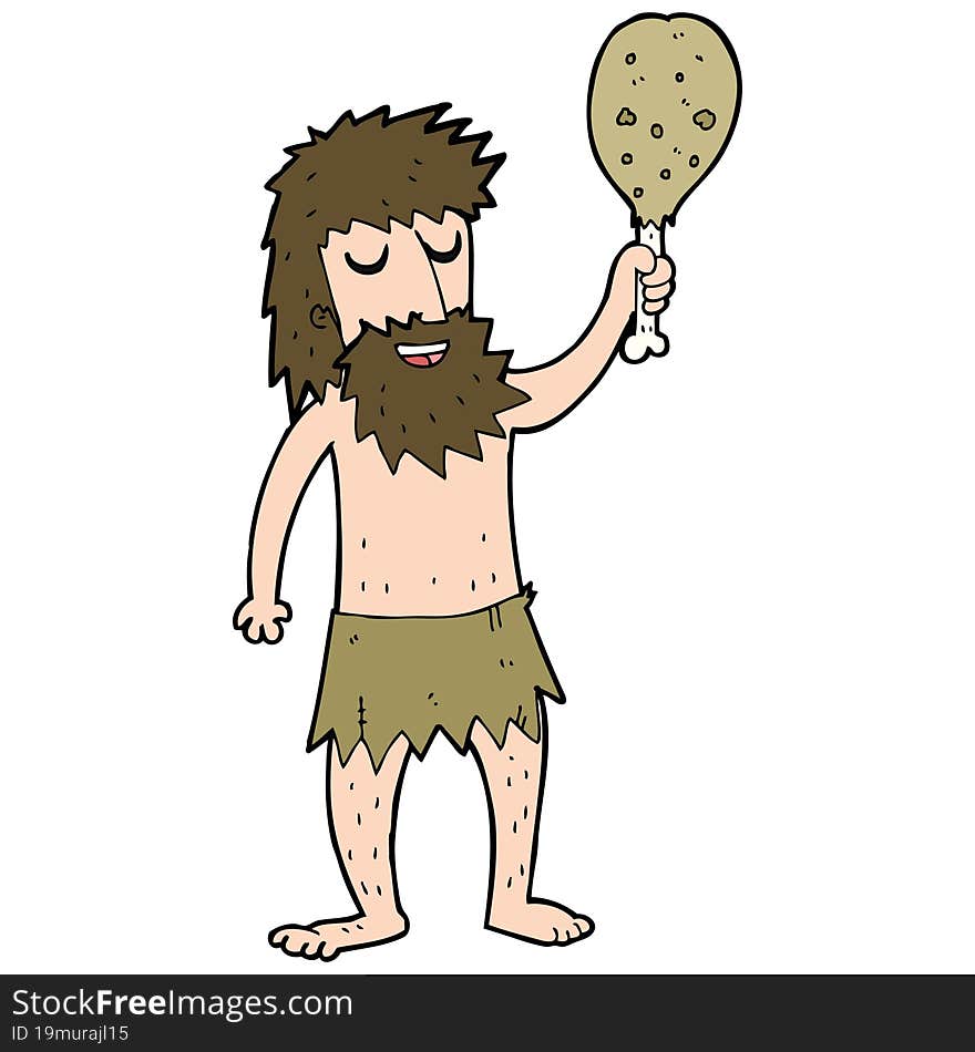 Cartoon Cave Man