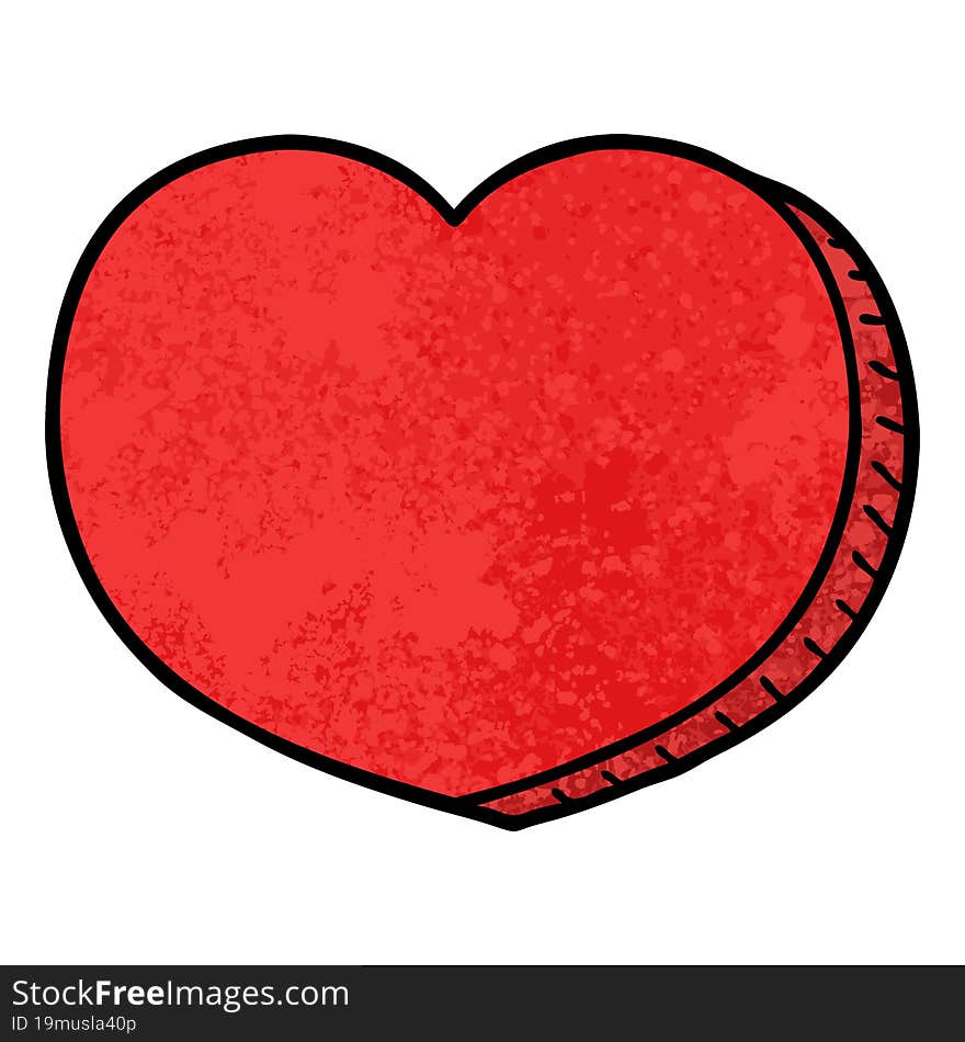 cartoon love heart. cartoon love heart