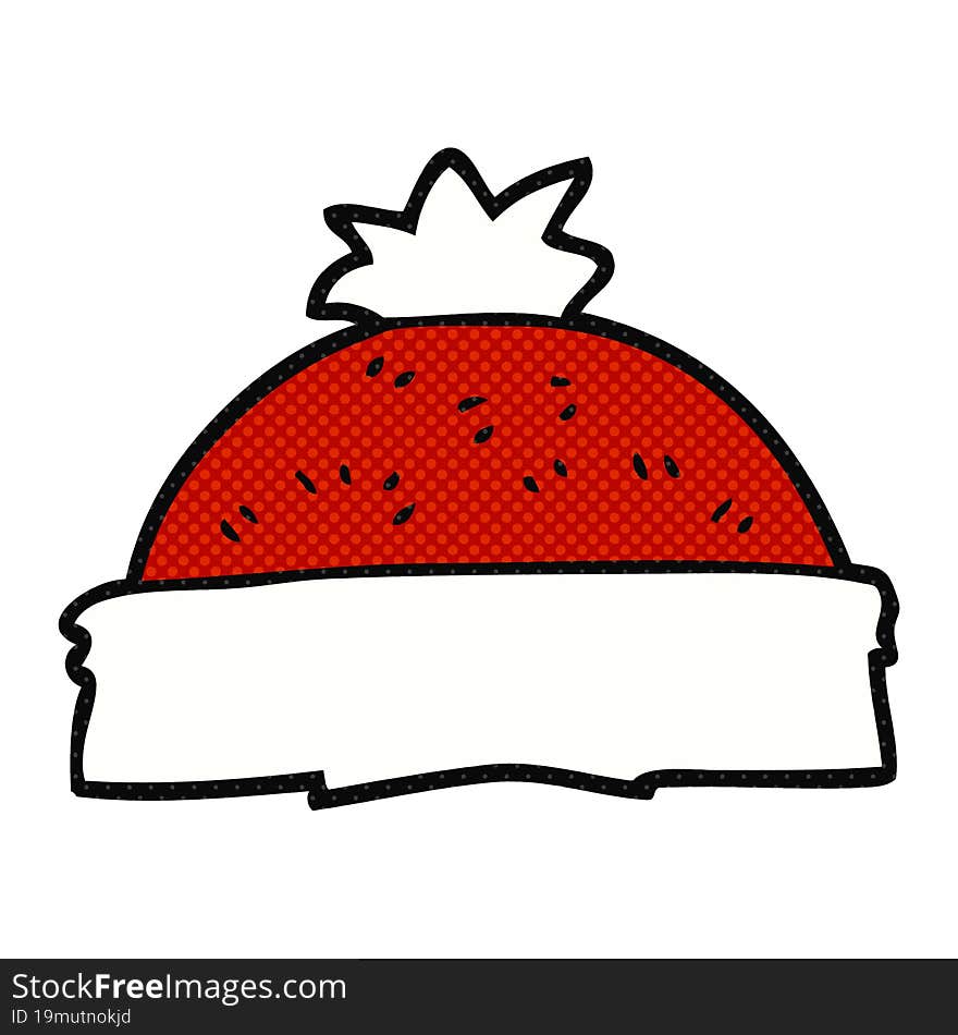 cartoon winter hat