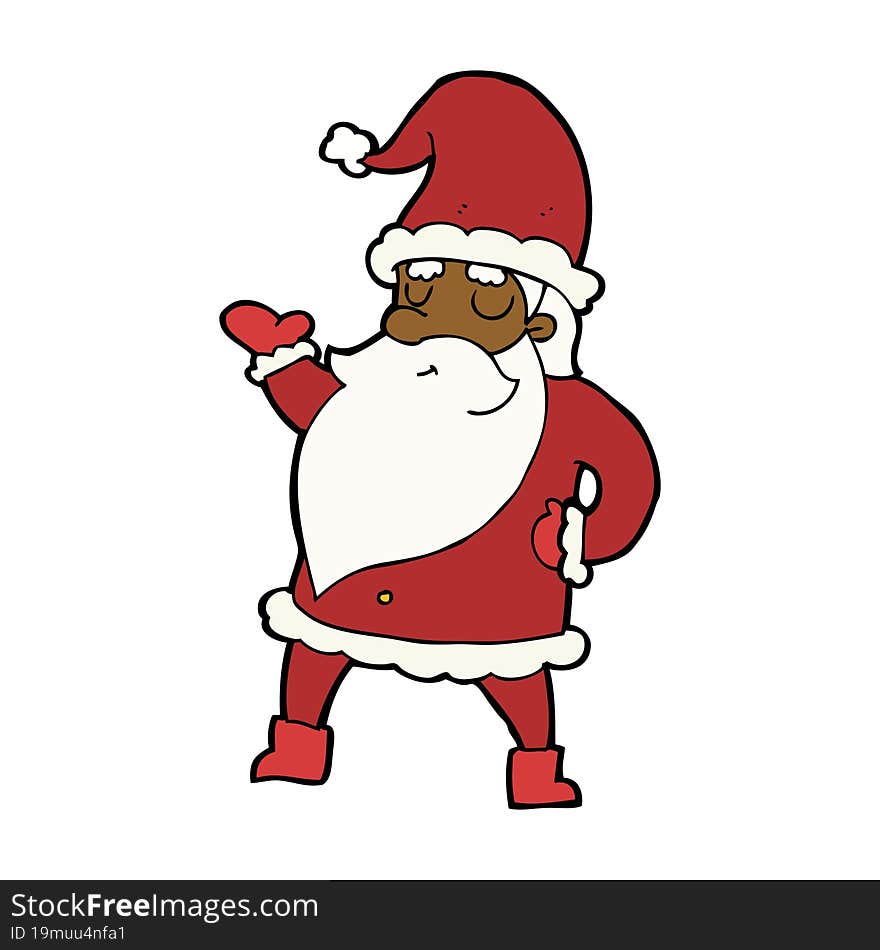 cartoon santa claus