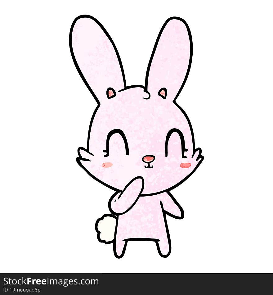 cute cartoon rabbit. cute cartoon rabbit