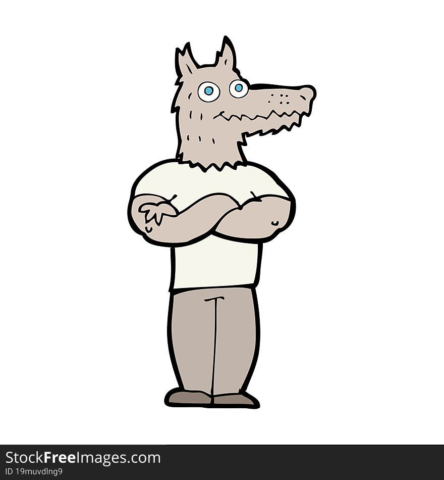 cartoon werewolf