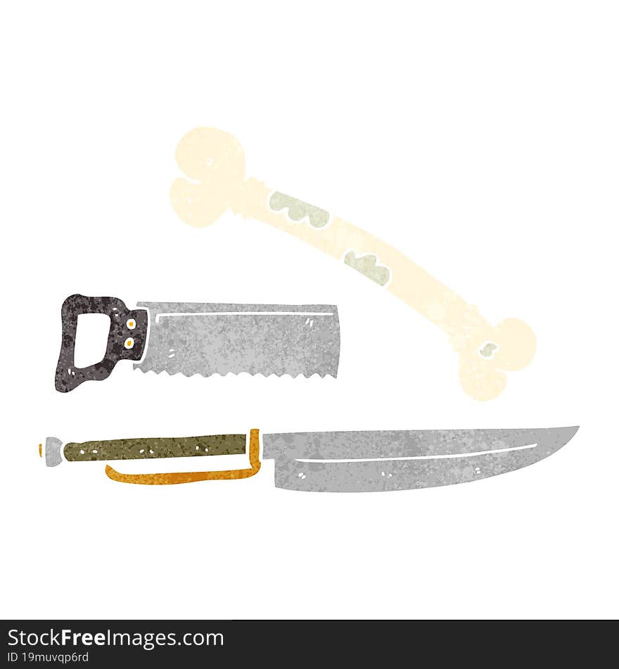 Retro Cartoon Knife