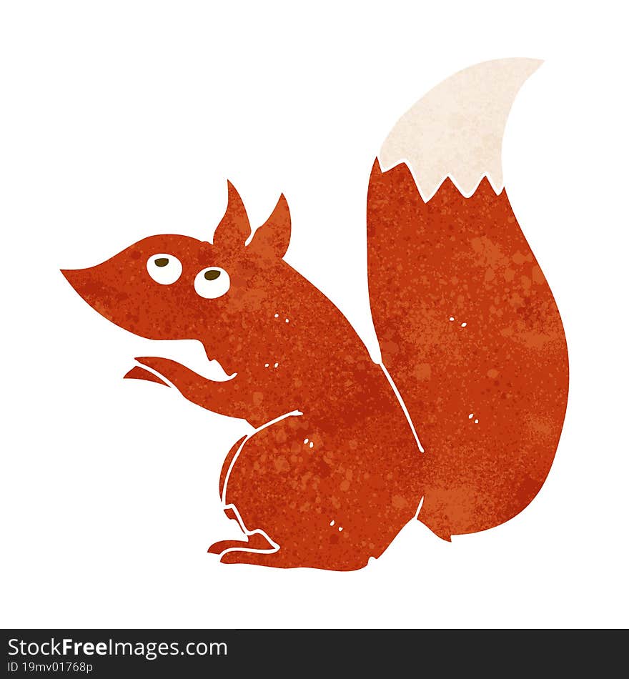 cartoon red squirrel