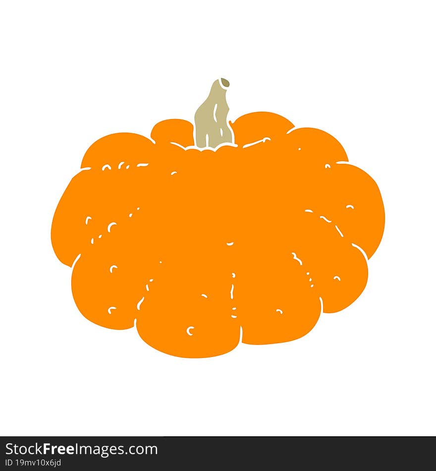 flat color style cartoon pumpkin