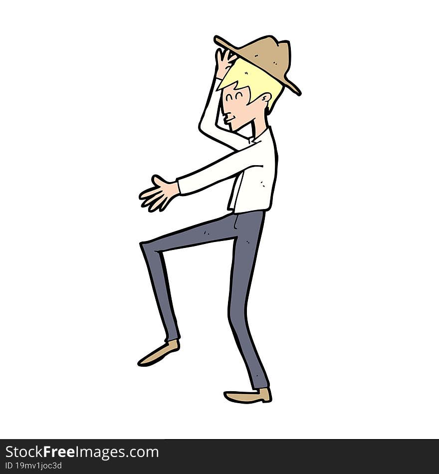 Cartoon Fashionable Man