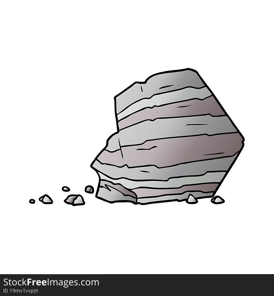 cartoon large rock. cartoon large rock