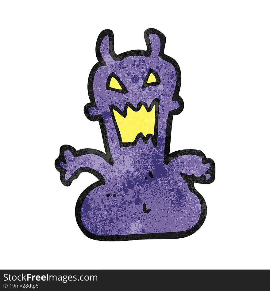 Textured Cartoon Little Alien