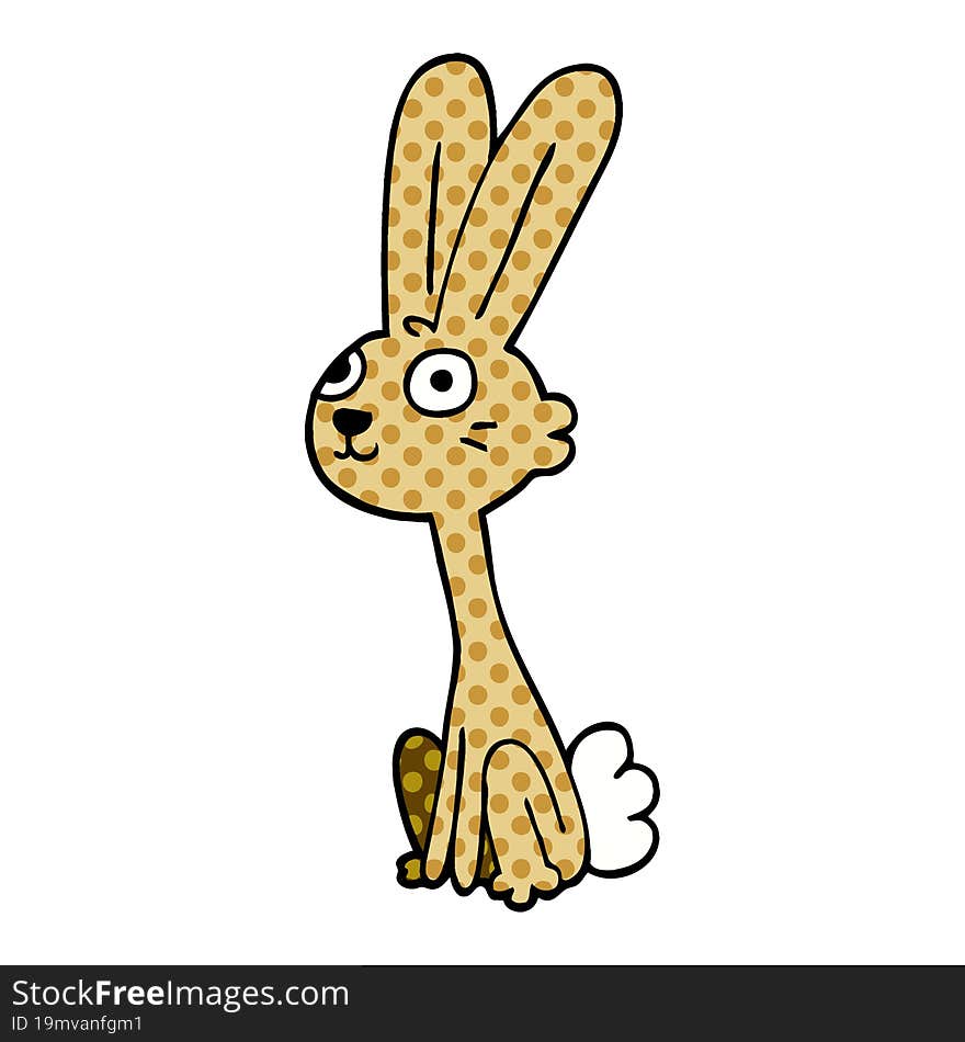 Cartoon Doodle Rabbit