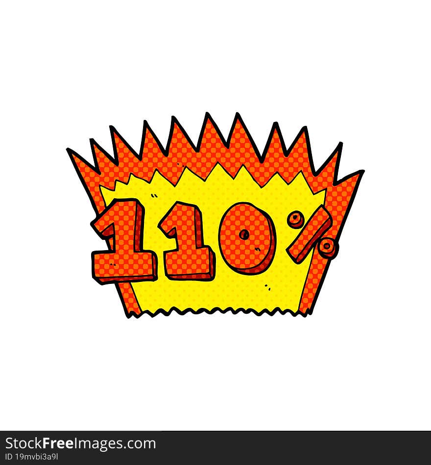 cartoon 110 symbol