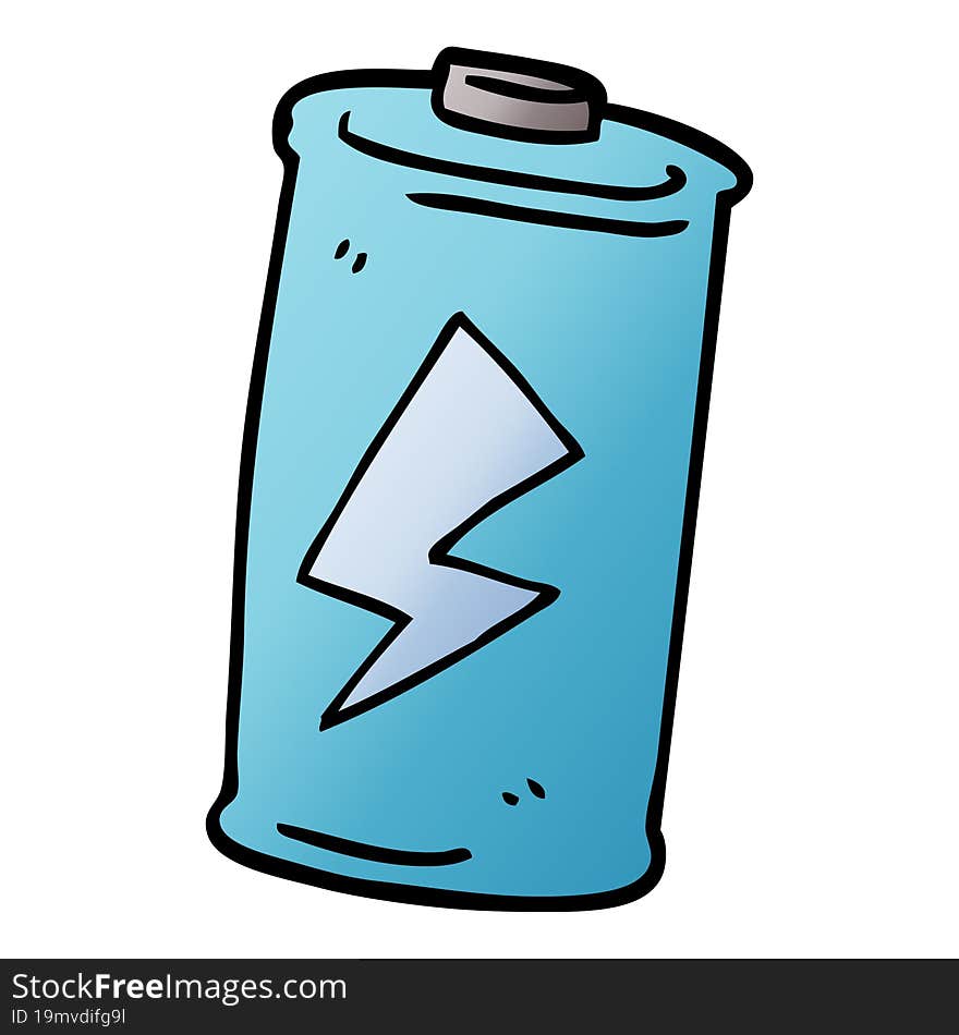 Cartoon Doodle Battery