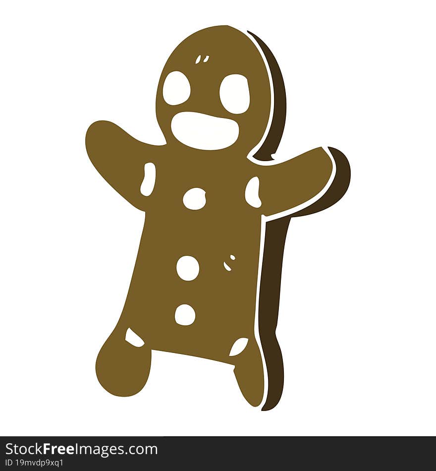 cartoon doodle gingerbread man