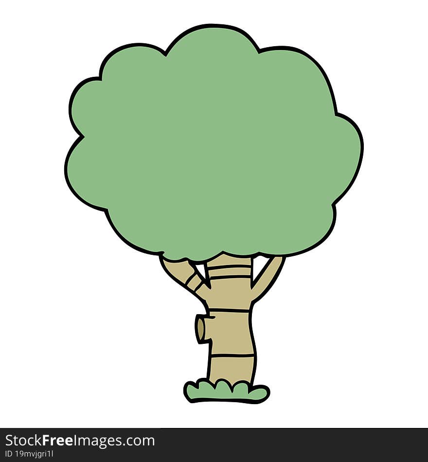 Cartoon Doodle Tree