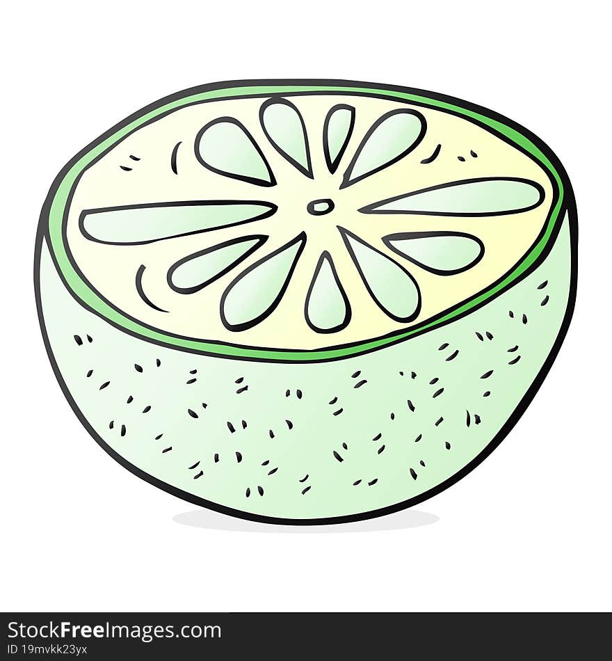 cartoon half melon