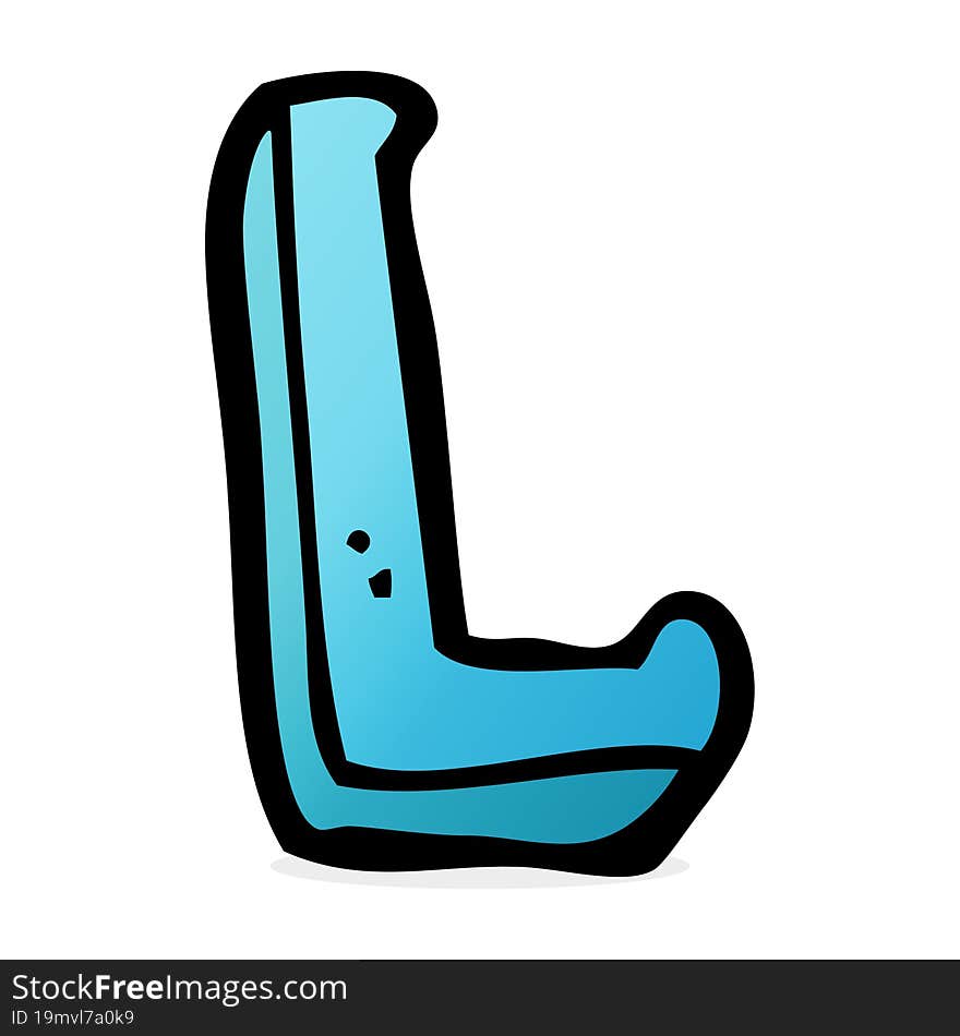 Cartoon Letter L