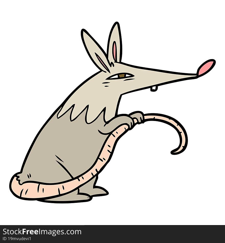 cartoon sneaky rat. cartoon sneaky rat