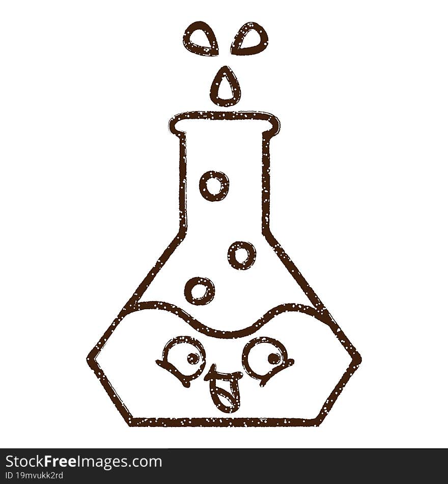 Science Experiment Charcoal Drawing