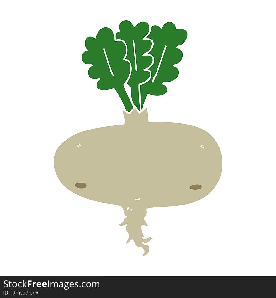 flat color style cartoon beetroot