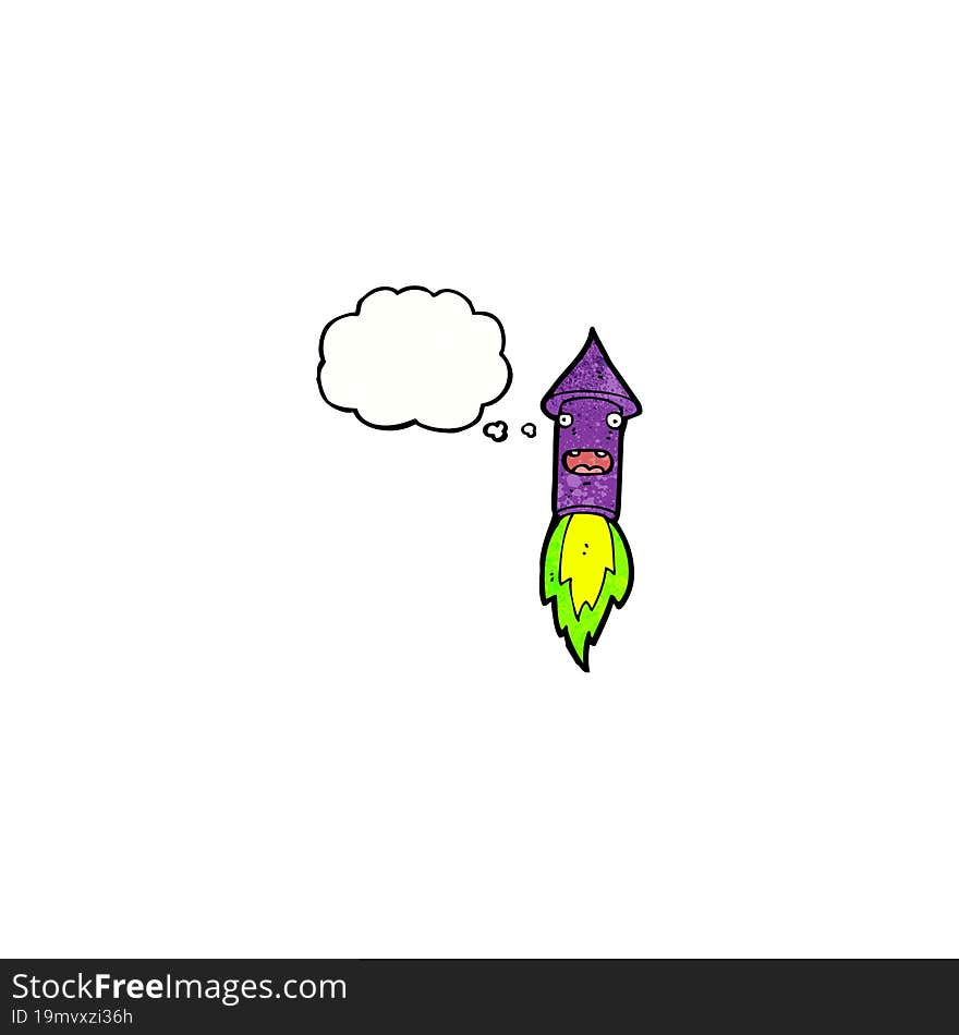 Cartoon Firework Rocket