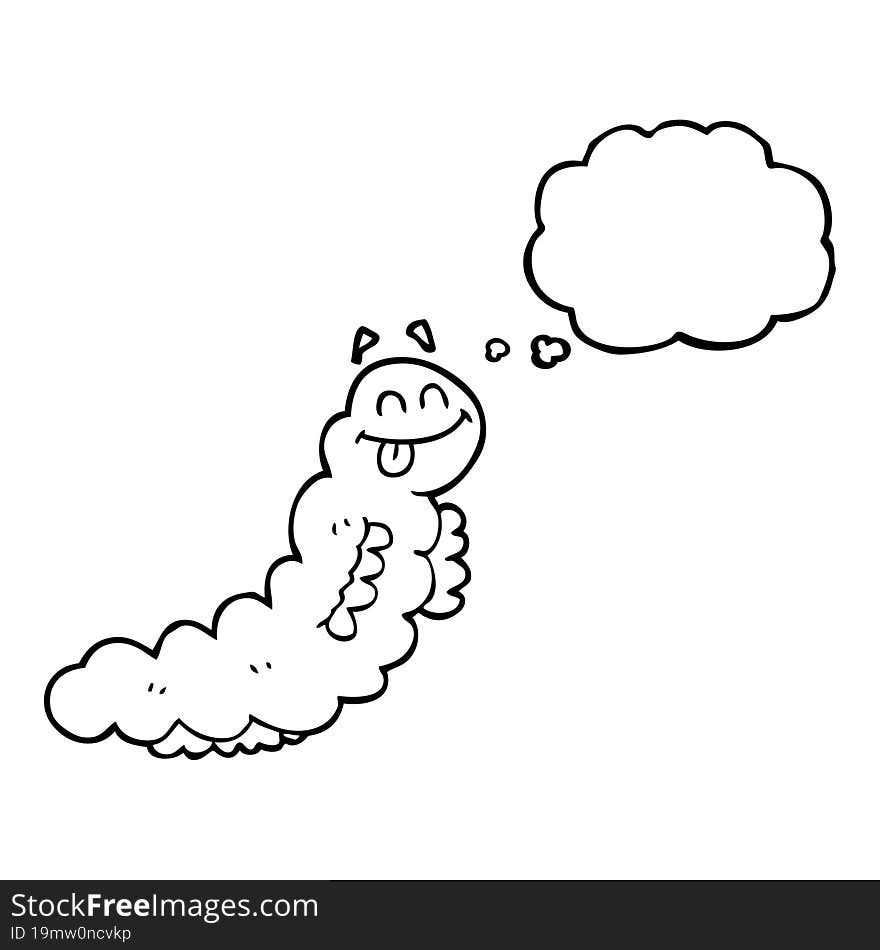 Thought Bubble Cartoon Caterpillar