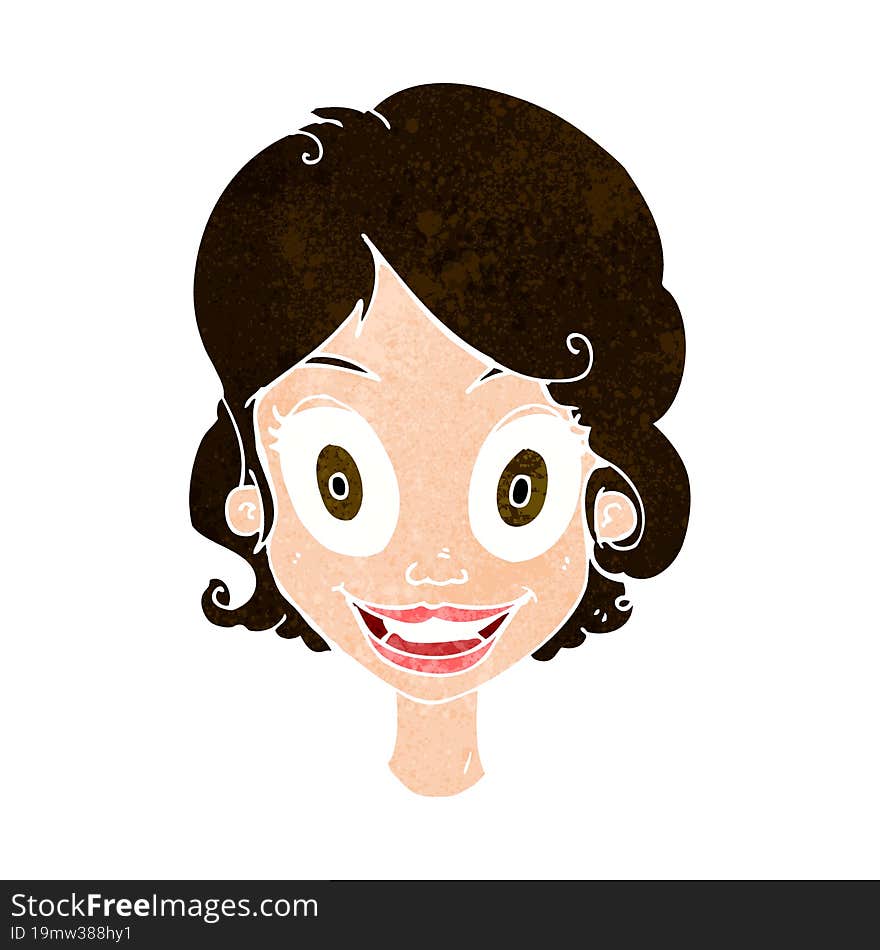 Cartoon Happy Woman