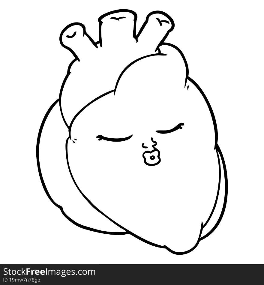 cartoon heart. cartoon heart