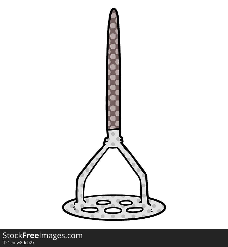 cartoon potato masher. cartoon potato masher