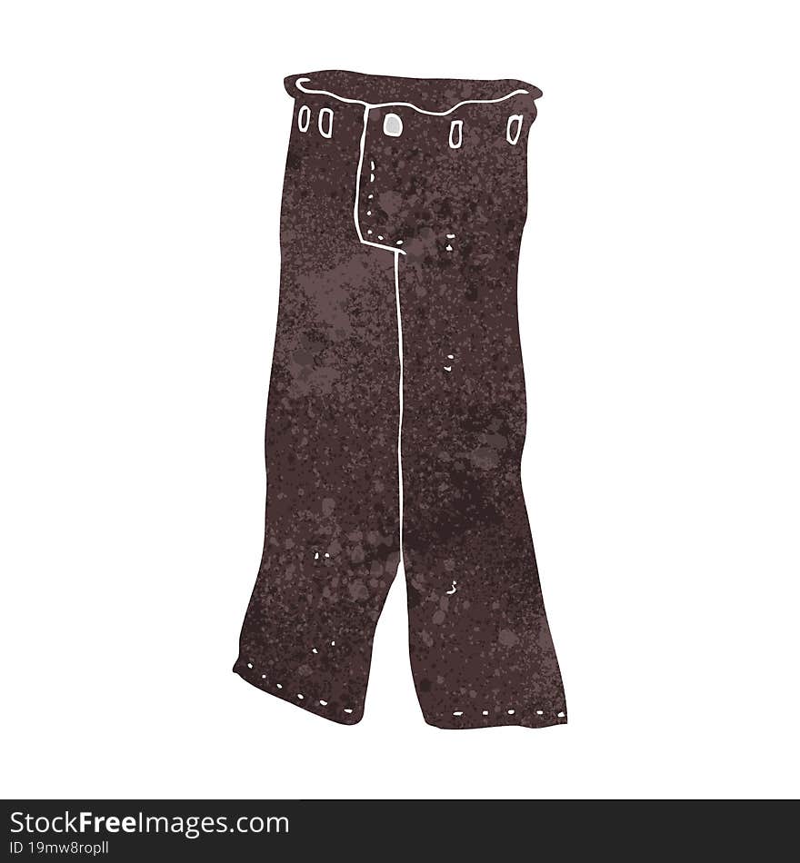 cartoon pair of jeans